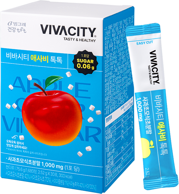 비바시티 애사비 톡톡 30p, 75.6g, 1개