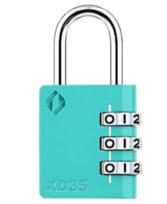 자커 다이얼 자물쇠 컬러 브리스터 에메랄드 XD35, 1개