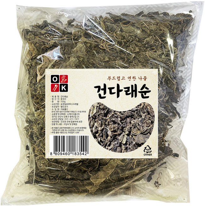 오케이식품 건다래순, 1개, 100g