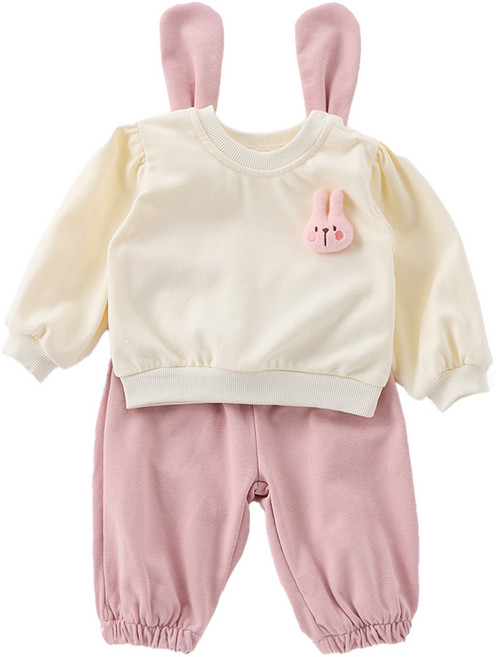 스타도어 아동용 귀여운 토끼포인트 상하의 세트