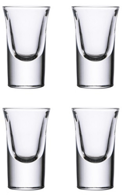 프렌치마르스 미니 클래식 에스프레소 와인 샷 술잔 14번 MMM2294, 4개