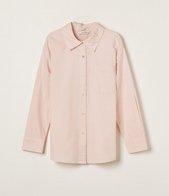 로엠 여성용 면 루즈핏 셔츠