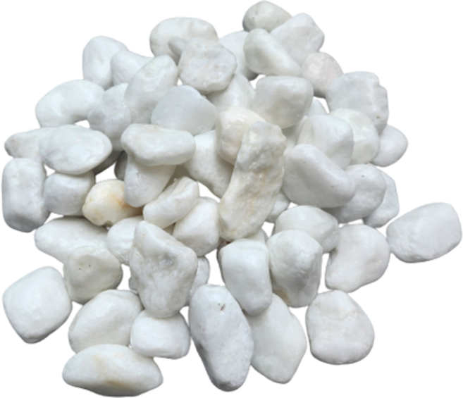 위드블럭 동글동글 해미석 자갈 화이트 20~30mm, 1개, 2kg