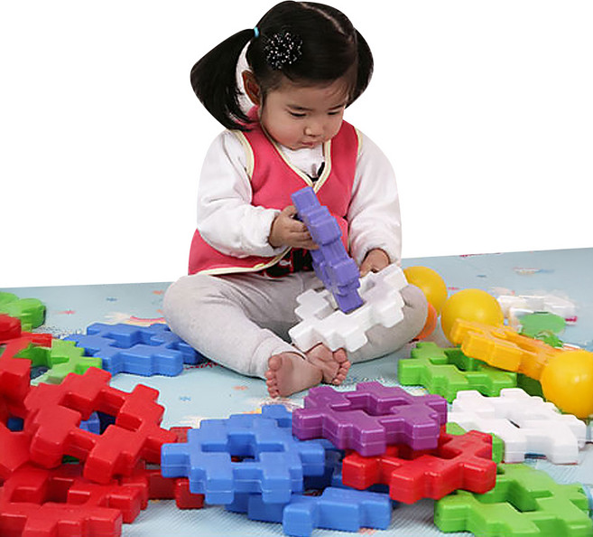 아하토이 베비붐 네모팡 빅 사각 블럭 52p, 혼합색상, 52개