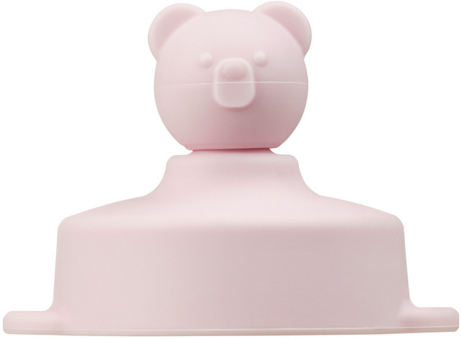 아키움 빨대컵 곰돌이 토퍼 뚜껑, 1개, 단품(베이비핑크)