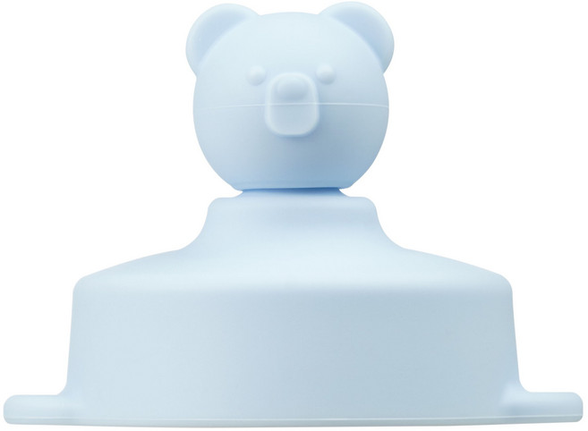 아키움 빨대컵 곰돌이 토퍼 뚜껑, 1개, 단품(베이비블루)