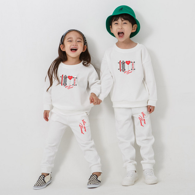 키즈크루 아동용 보드러브 상하의 세트