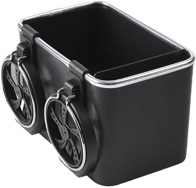 코히모 차량용 다기능 컵홀더 티슈 수납함 5W0068, 1개, 블랙, 컨텐츠 참조