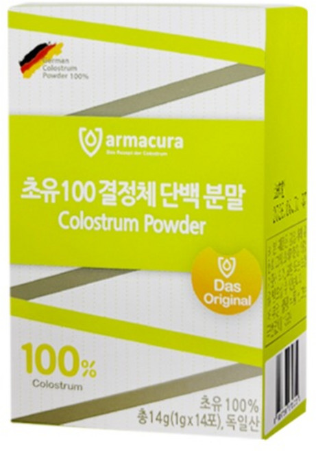 아마쿠라 초유 100 결정체 단백 분말 초유파우더 14p, 14g, 1개