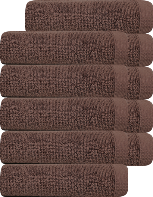 키리아 프리미엄 미용 업소용 다용도 수건 75g 30수 면사, 브라운, 10개