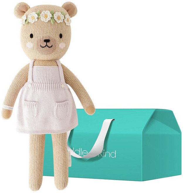 커들앤카인드 핸드메이드 애착인형 + gift box 레귤러 세트, 올리비아 허니 베어, 1세트