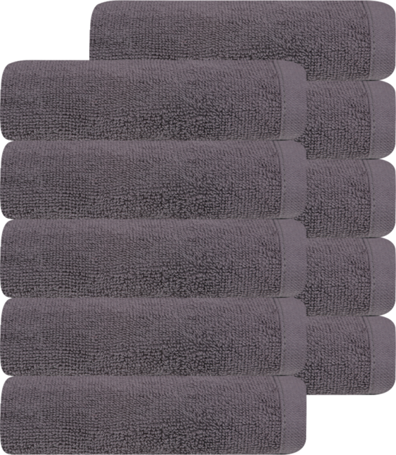 키리아 프리미엄 미용 업소용 다용도 수건 75g 30수 면사, 그레이, 10개