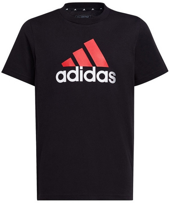 아디다스키즈 에센셜 투컬러 빅 로고 코튼 티 U BL 2 HR6369