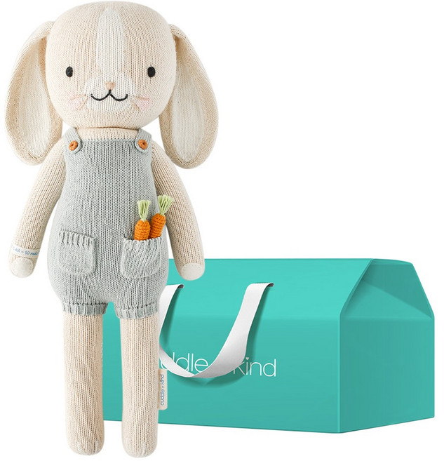 커들앤카인드 핸드메이드 애착인형 + gift box 레귤러 세트, 헨리 버니, 1세트