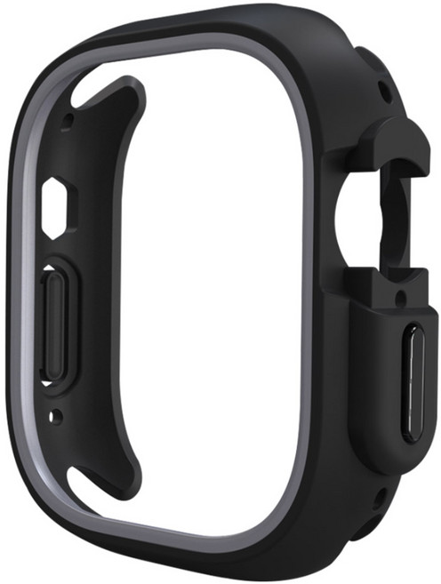 스페이스쉴드 애플워치 호환 TPU PC 투톤 케이스, 블랙그레이, 1개