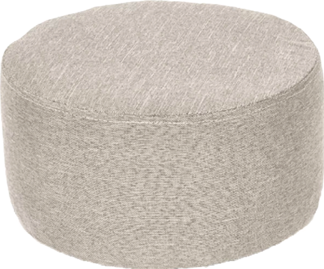 小麥購物 圓形小椅凳 B101 828g, 米灰色, 1個