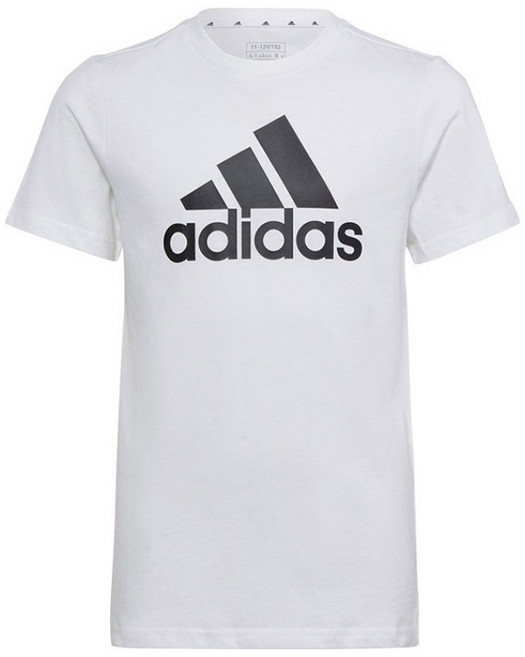 아디다스키즈 아동용 에센셜 빅 로고 코튼 슬림 U BL 티 IC9961