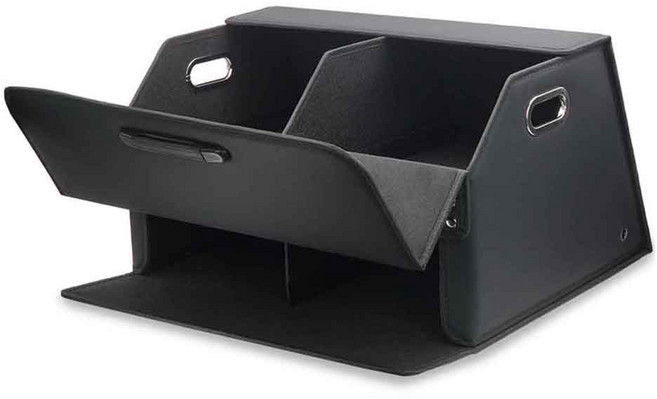 에이스피드 차량용 착 2층 트렁크 정리함 AP12, 블랙