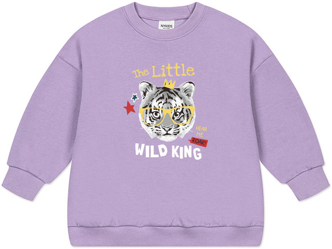 뉴욕꼬맹이 아동용 오버핏 맨투맨 티셔츠 W290