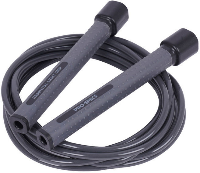 프로스펙스 에센셜 라이트 그립 초경량 베어링 줄넘기, 어반 블랙, 1개