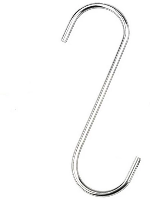 豪麥源 S型掛勾 9cm, 銀色, 20個