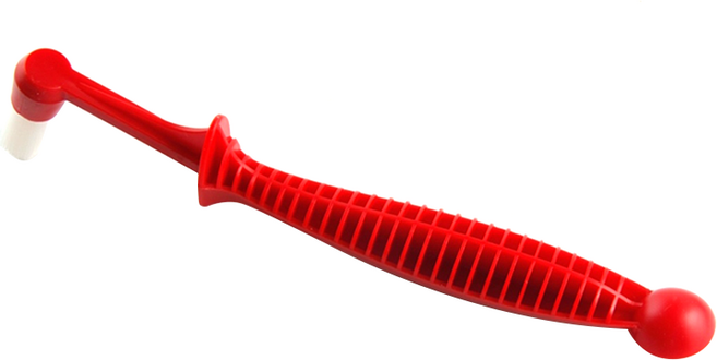 브이로즈 고급 커피브러쉬, 레드, 1개