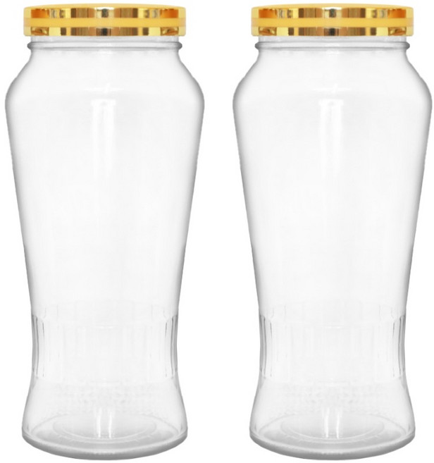Balunfini 多用途玻璃人蔘酒浸泡瓶, 2個, 1.8L