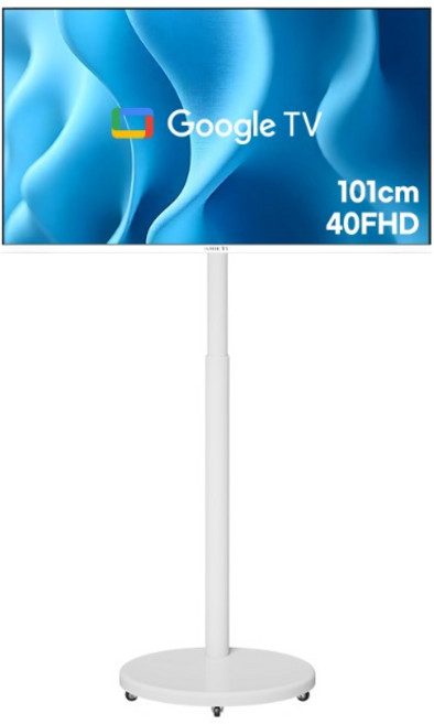 와이드뷰 FHD 화이트에디션 스마트 TV + 와이드무빙뷰 삼탠바이미 V3 세트, 101cm(40인치), GTWV400FHD11(TV), EKWBYME78W(스탠드), 거치대형, 고객직접설치