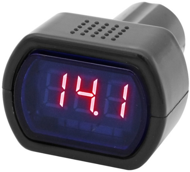 컴스 차량용 전압측정 시거잭 테스터기, BD917, 1개