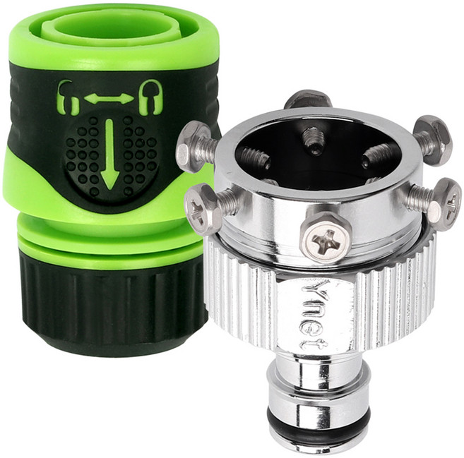 와이넷 프리미엄 잠금 커넥터 + 6구 황동 커플링아세이 파워 세트, 1세트