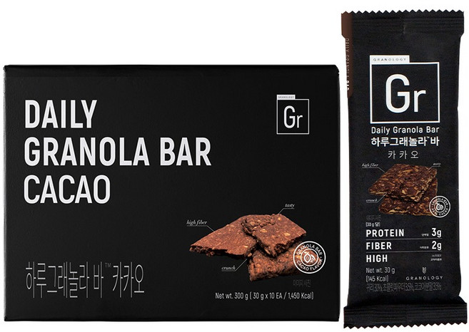 그라놀로지 하루그래놀라 바 카카오 10p, 1개, 300g