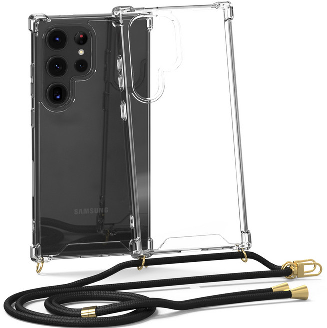 엑씨 넥스트랩 범퍼 투명 목걸이 스트랩 휴대폰 케이스