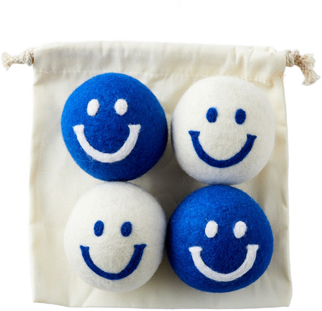 모던하우스 세탁 건조기 양모볼 2종 x 2p 세트, 블루스마일, 1개