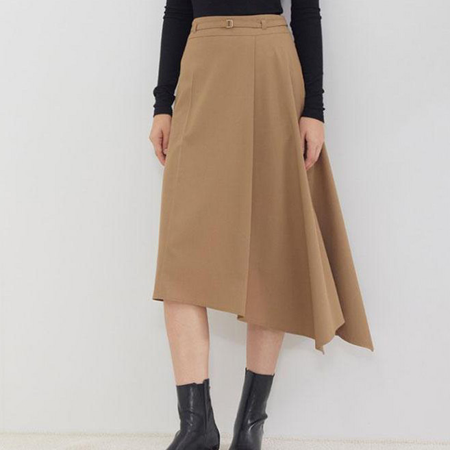 뷰어 여성용 언발란스 모던 스커트 ZNSKO903