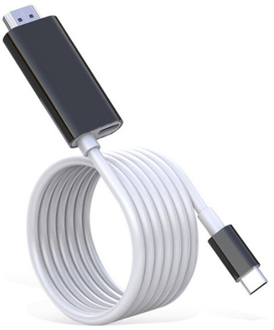 호후 닌텐도스위치 미러링 HDMI 케이블 변환 컨버터 젠더 4K 마리, 블랙, 1개