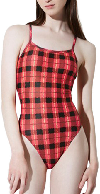 후그 여성용 여행 하이컷 V 무빙 back 수영복 WHA17