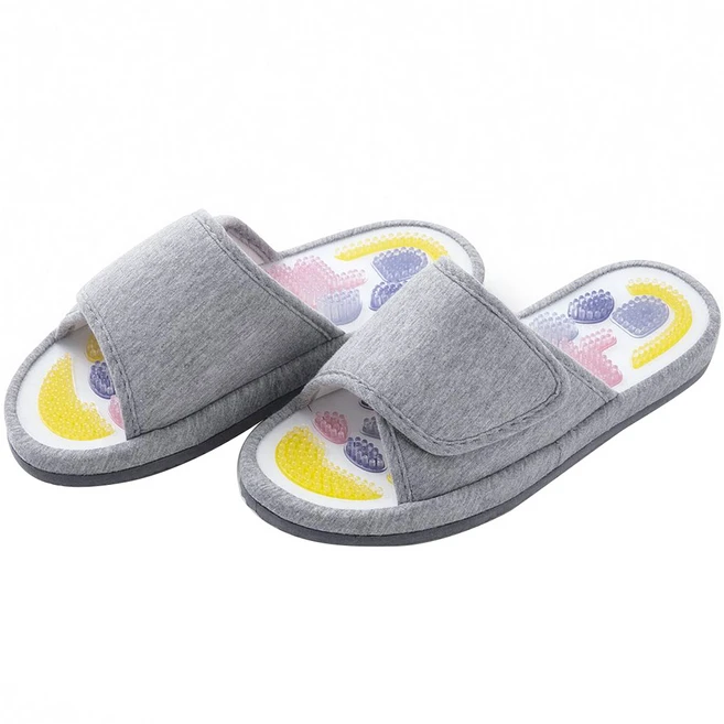 JAJU 그림으로 알려주는 지압 거실화, 그레이, 1개 - 쿠팡