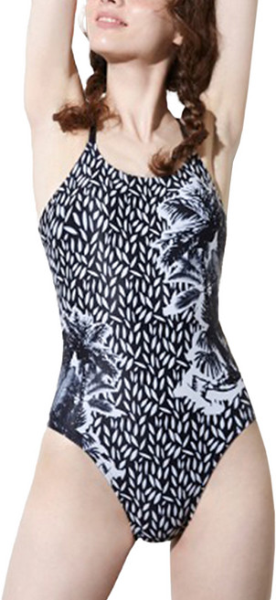 후그 여성용 여행 하이컷 클린 V back 수영복 WHA1760