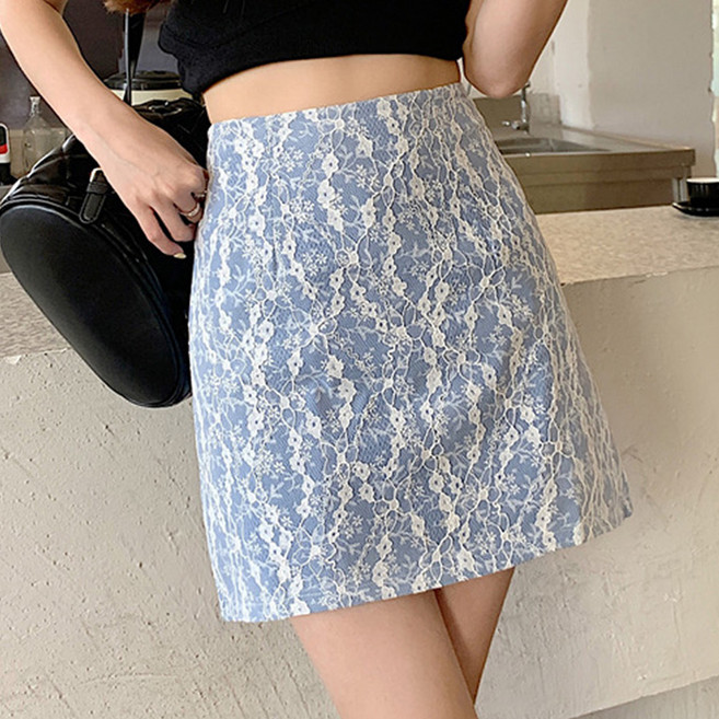 메이첼 마레모 레이스 플라워 미니 스커트 10100