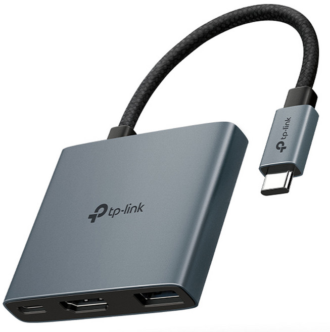 티피링크 3 in 1 C타입 USB허브 UH3020C, 그레이, 1개