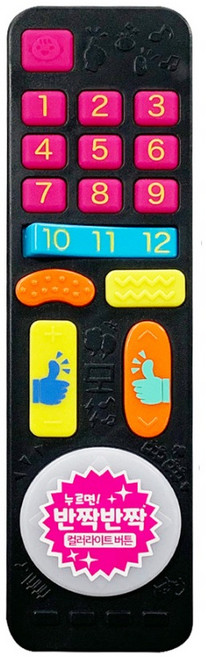 투모로우 호기심리모콘 촉감발달완구, 혼합색상, 1개