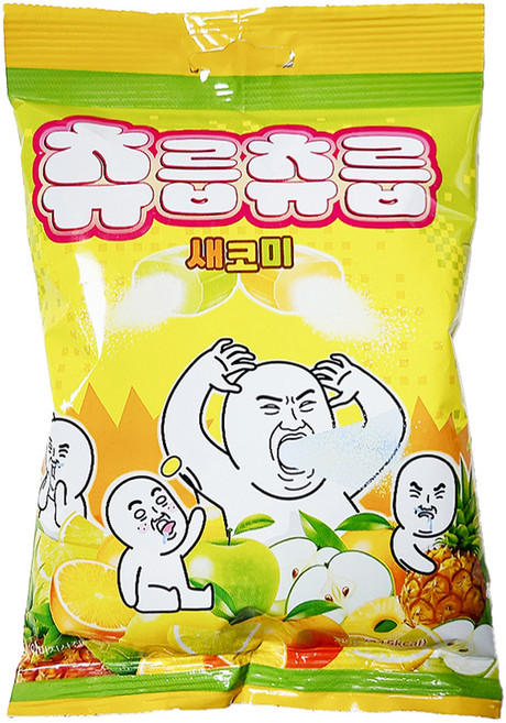 츄릅츄릅 새코미 사우어 소프트 츄잉 과일맛 4종 캔디, 1kg, 1개