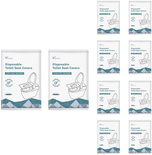 무둔 일회용 위생 휴대용 변기커버 10P, 화이트, 10개