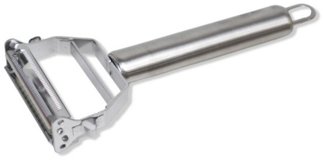 집사람 스텐 만능 채칼 감자칼, 실버, 1개