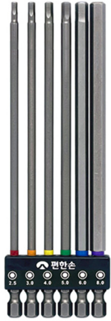 편한손 육각비트 6종 세트 HBS6-150, 1세트