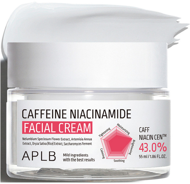APLB 카페인 나이아신아마이드 페이셜 크림, 1개, 55ml