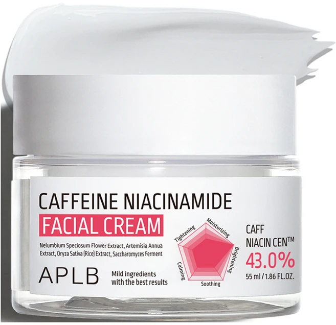 APLB 카페인 나이아신아마이드 페이셜 크림, 1개, 55ml - 쿠팡