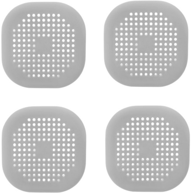 하이제이비 마이공감 실리콘 배수구 덮개 거름망, 그레이, 4개