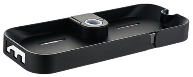 인뮤즈 샤워바 욕실 선반 세트, 1세트, 블랙