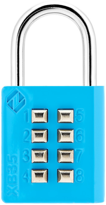 자커 버튼 자물쇠 브리스터 블루 XB35, 1개